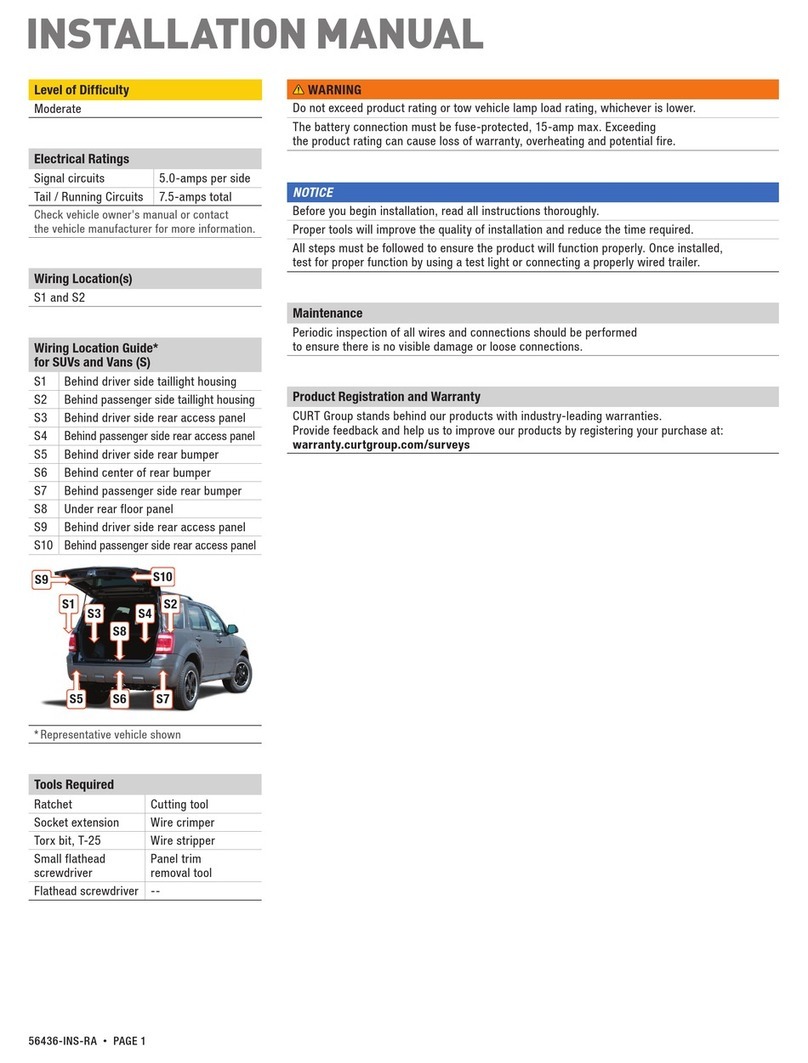 Curt Manufacturing 56436 installation manual
