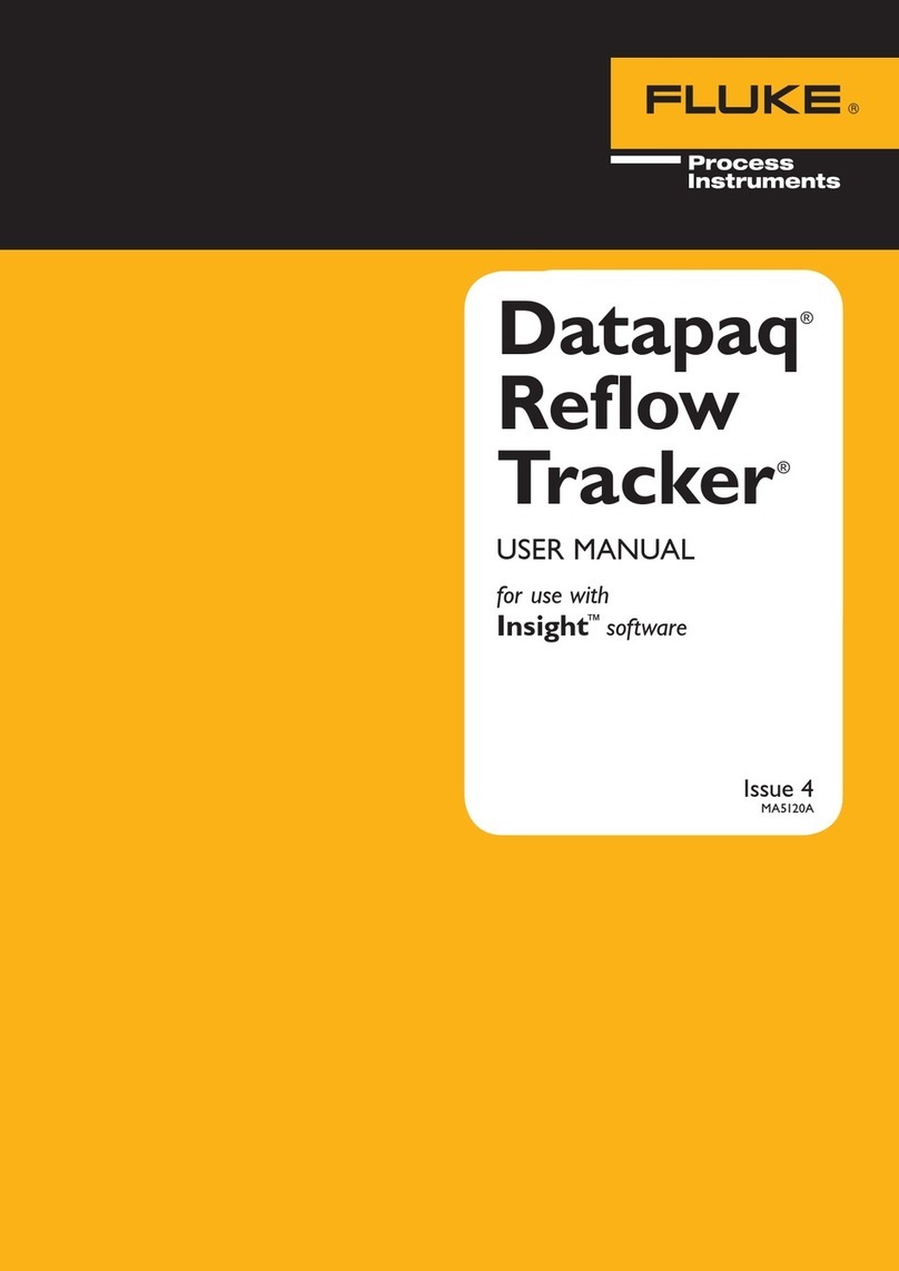 Fluke Datapaq Reflow Tracker User manual