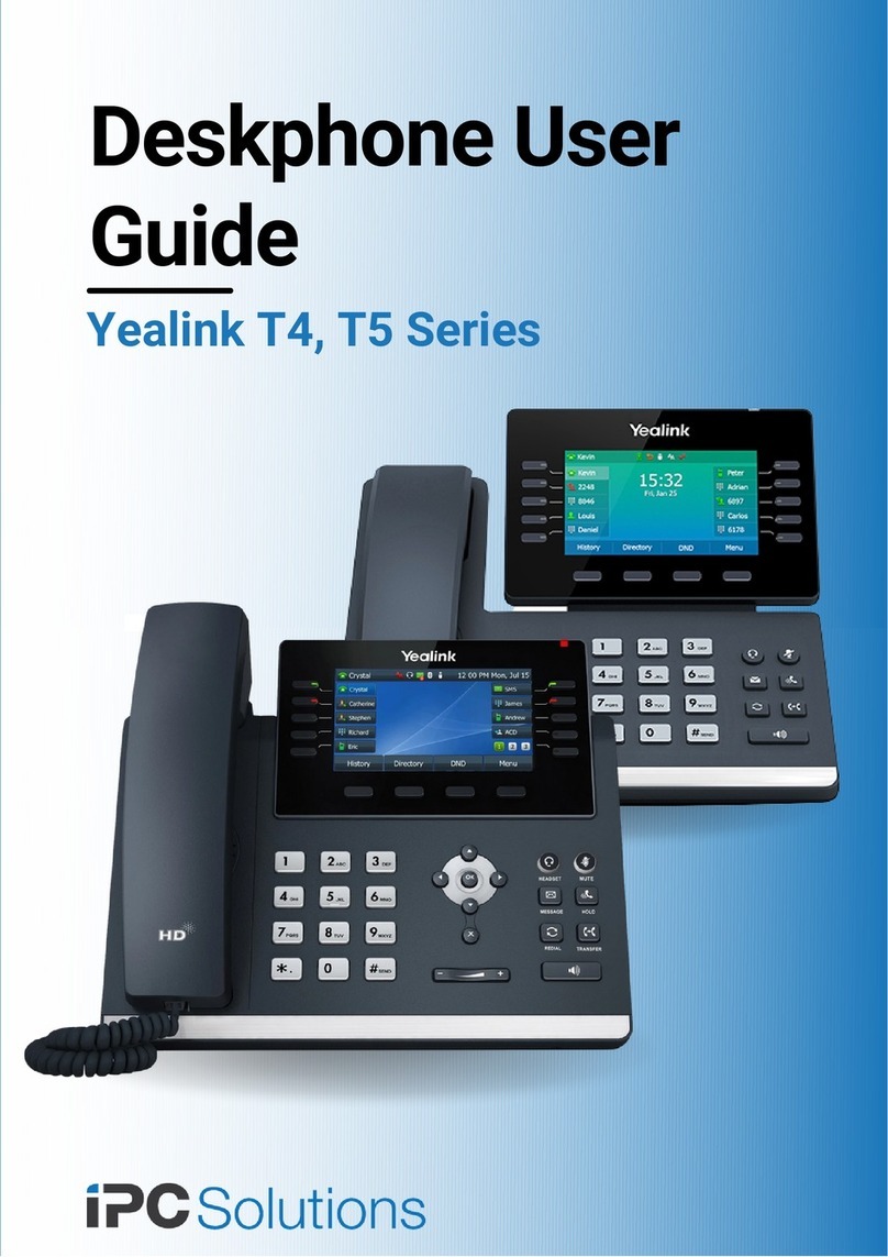 Yealink T4 series User manual Yealink T4 series User manual
