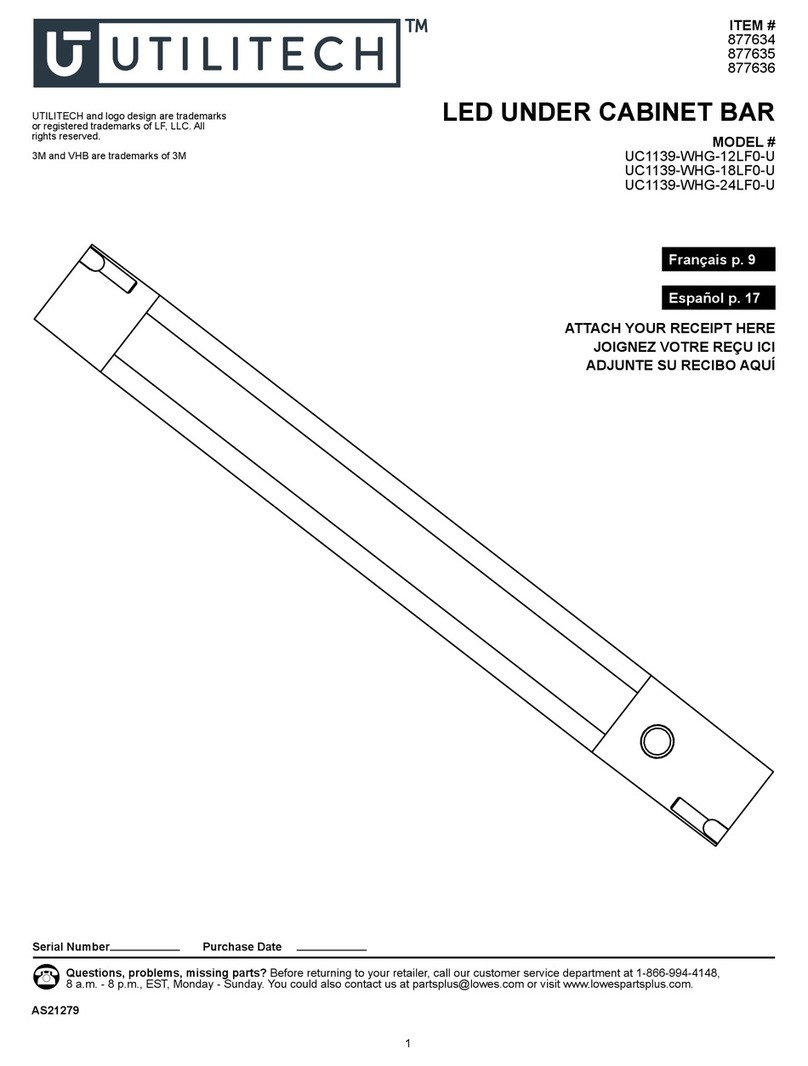 Utilitech UC1139-WHG-12LF0-U User manual