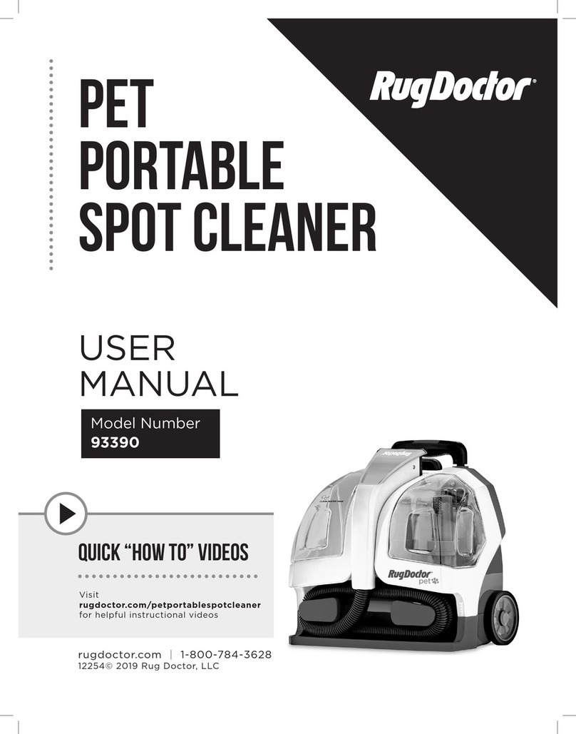 RugDoctor 93390 User manual