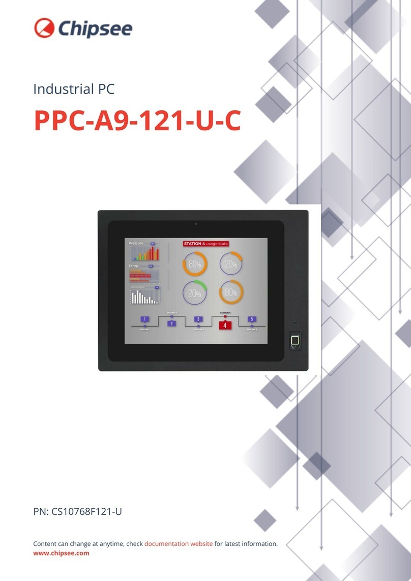 Chipsee PPC-A9-121-U-C User manual