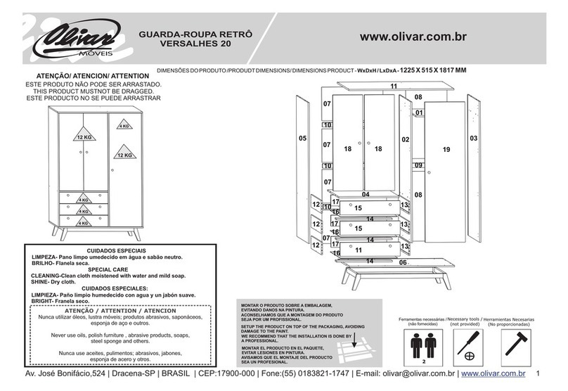 Olivar VERSALHES 20 manual