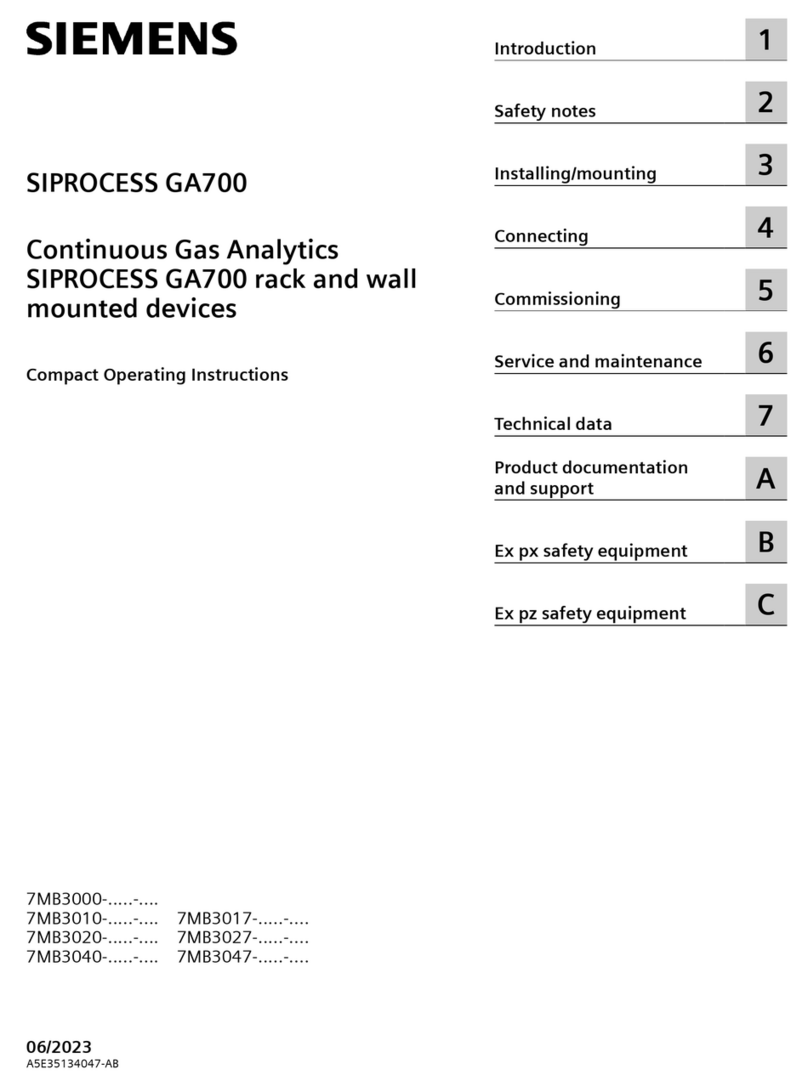 Siemens SIPROCESS GA700 Administrator guide