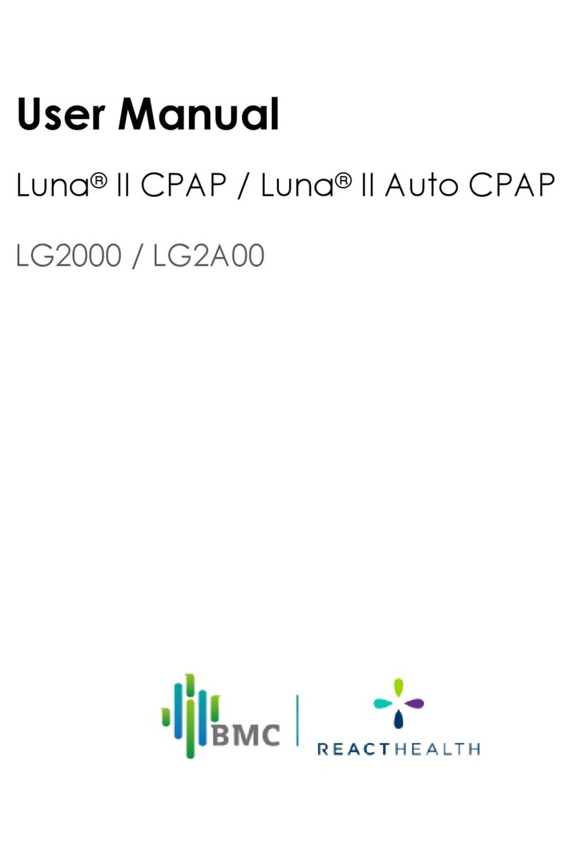 React Health BMC Luna II CPAP user manual