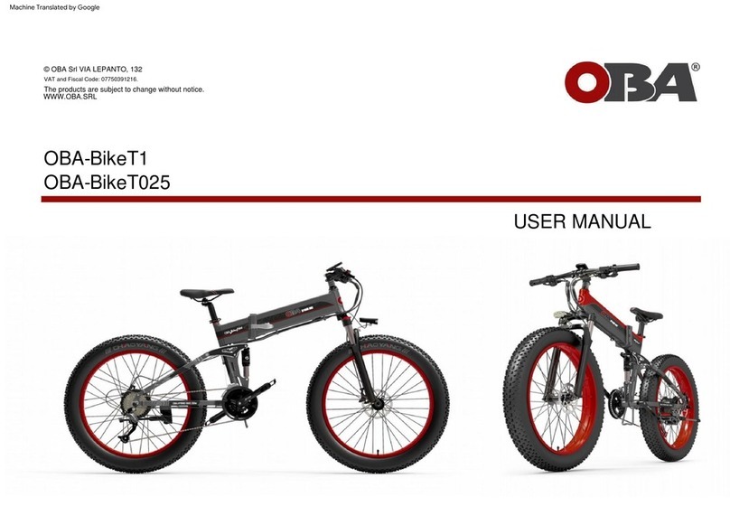 OBaby OBA-BikeT1 user manual