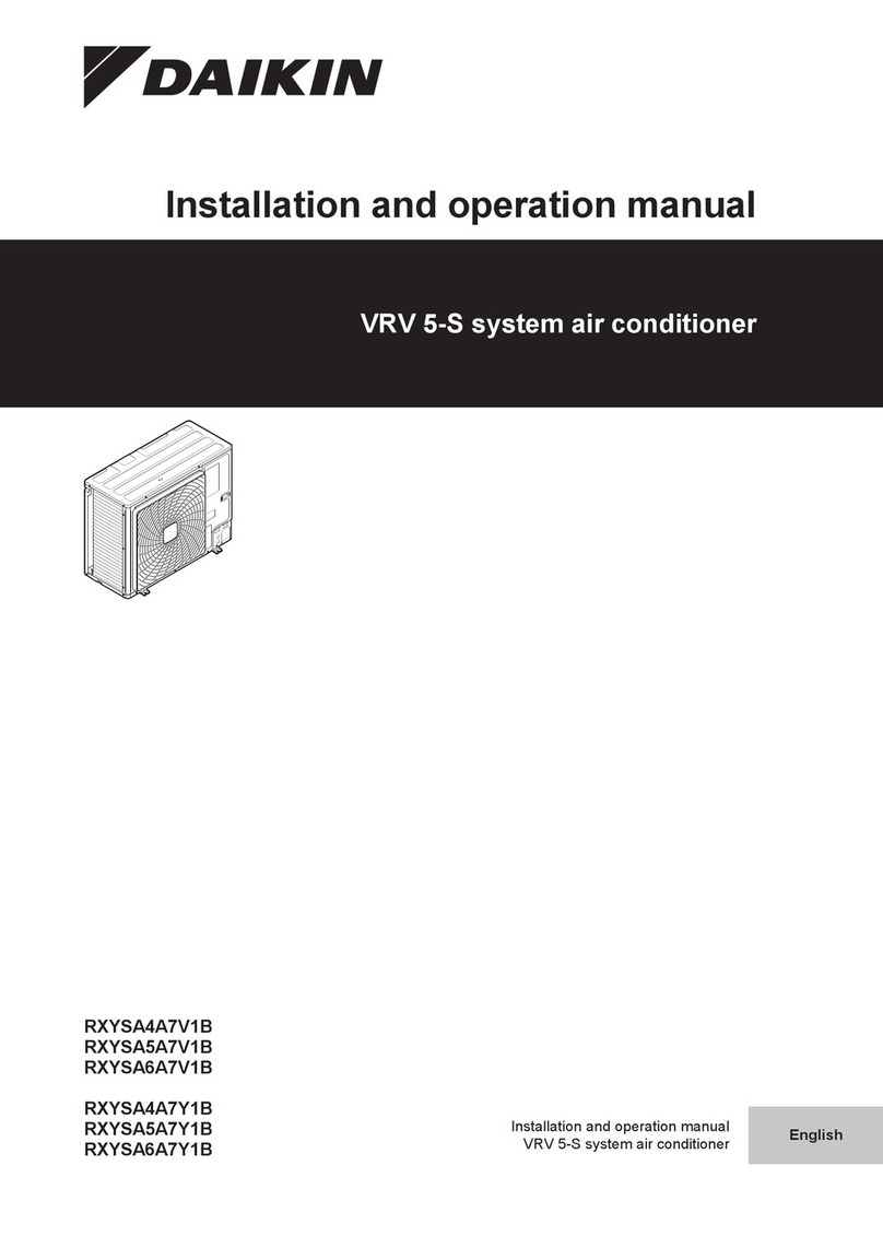 Daikin VRV 5-S RXYSA4A7V1B User manual