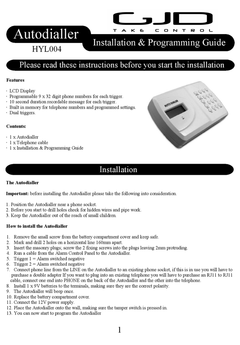 GJD HYL004 Operating instructions