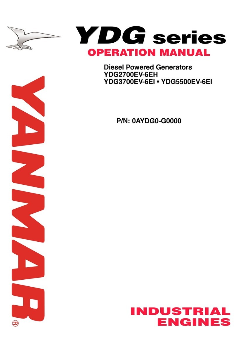 Yanmar YDG Series Operation manual