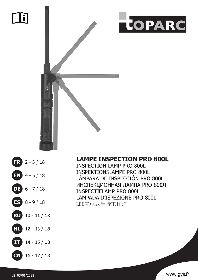 Toparc PRO 800L User manual
