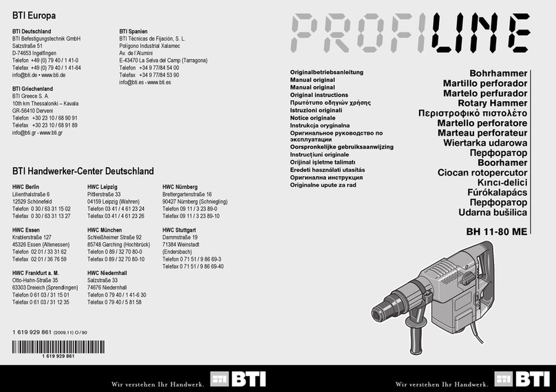 BTI PROFILINE BH 11-80 ME instructions