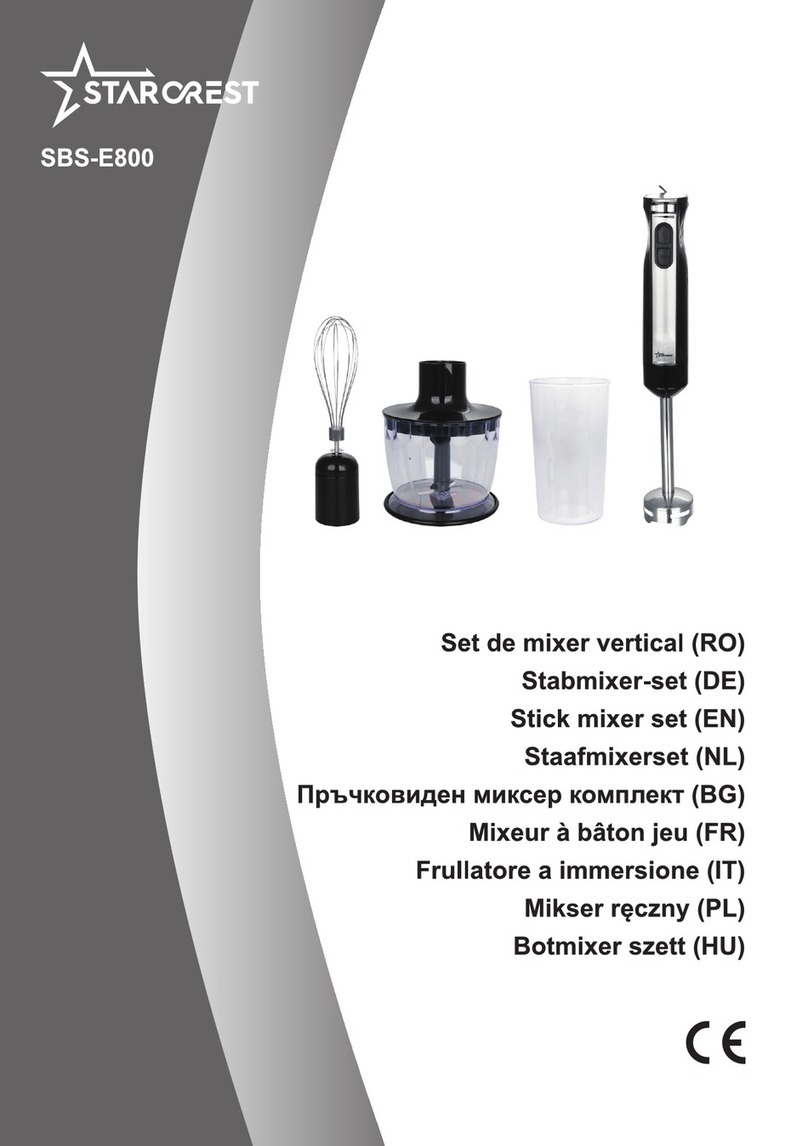 Starcrest SBS-E800 instruction manual