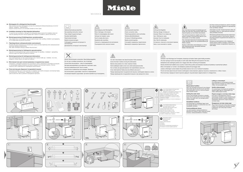 Miele 12 470 210 / 00 quick start guide