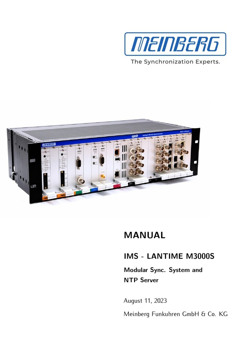 Meinberg IMS - LANTIME M3000S manual