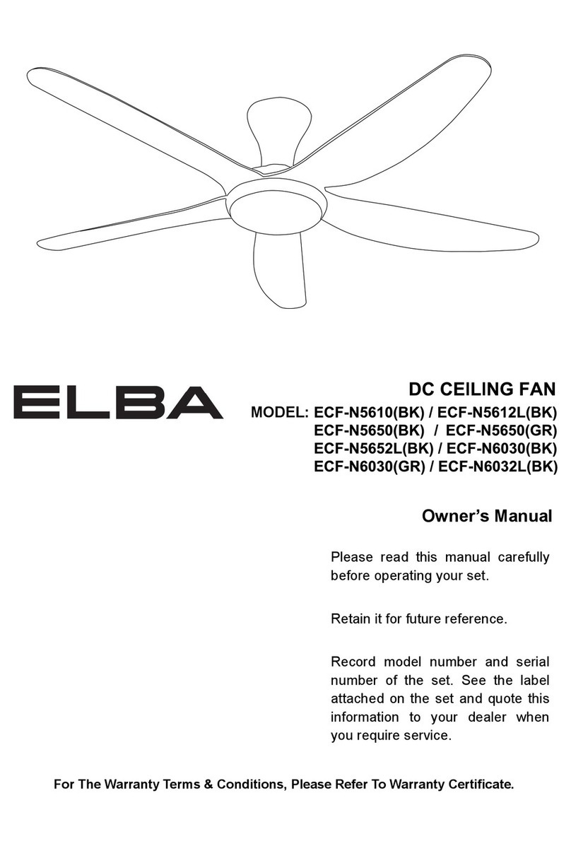 Elba ECF-N5610(BK) owner's manual