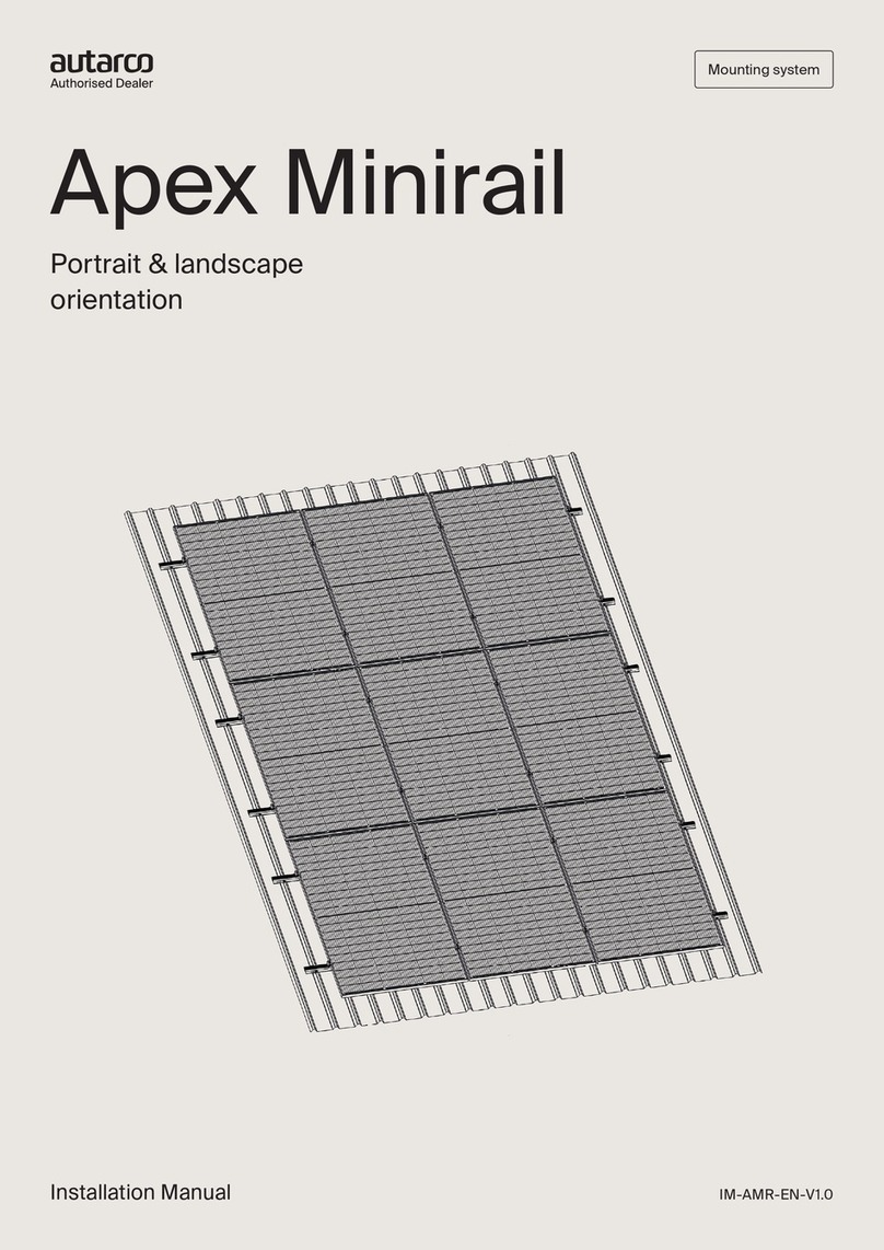 Autarco Apex Minirail installation manual