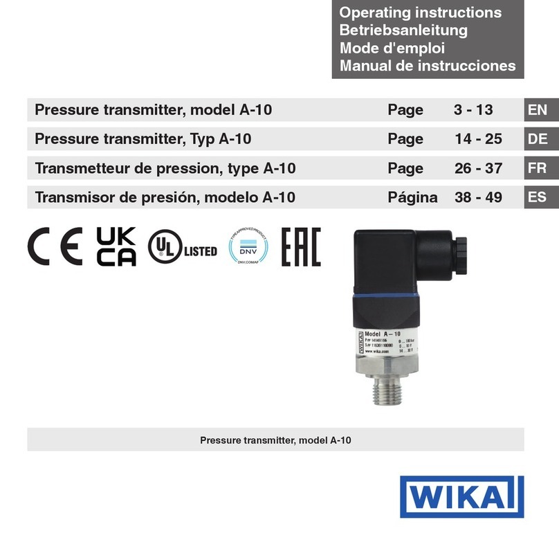 WIKA A-10 operating instructions