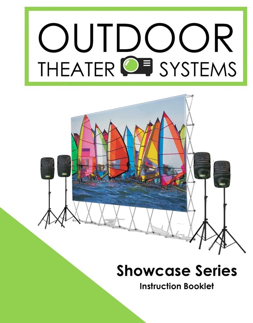 Outdoor Theater Systems Showcase Series Instruction booklet