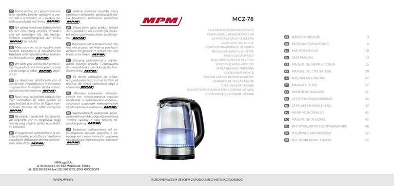 MPM MCZ-78 user manual