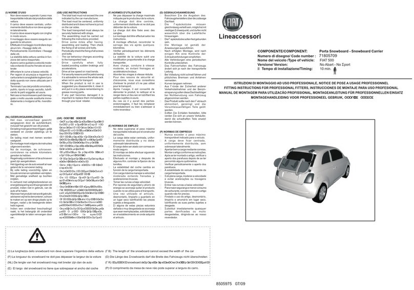 Fiat 50901725 Fitting instructions