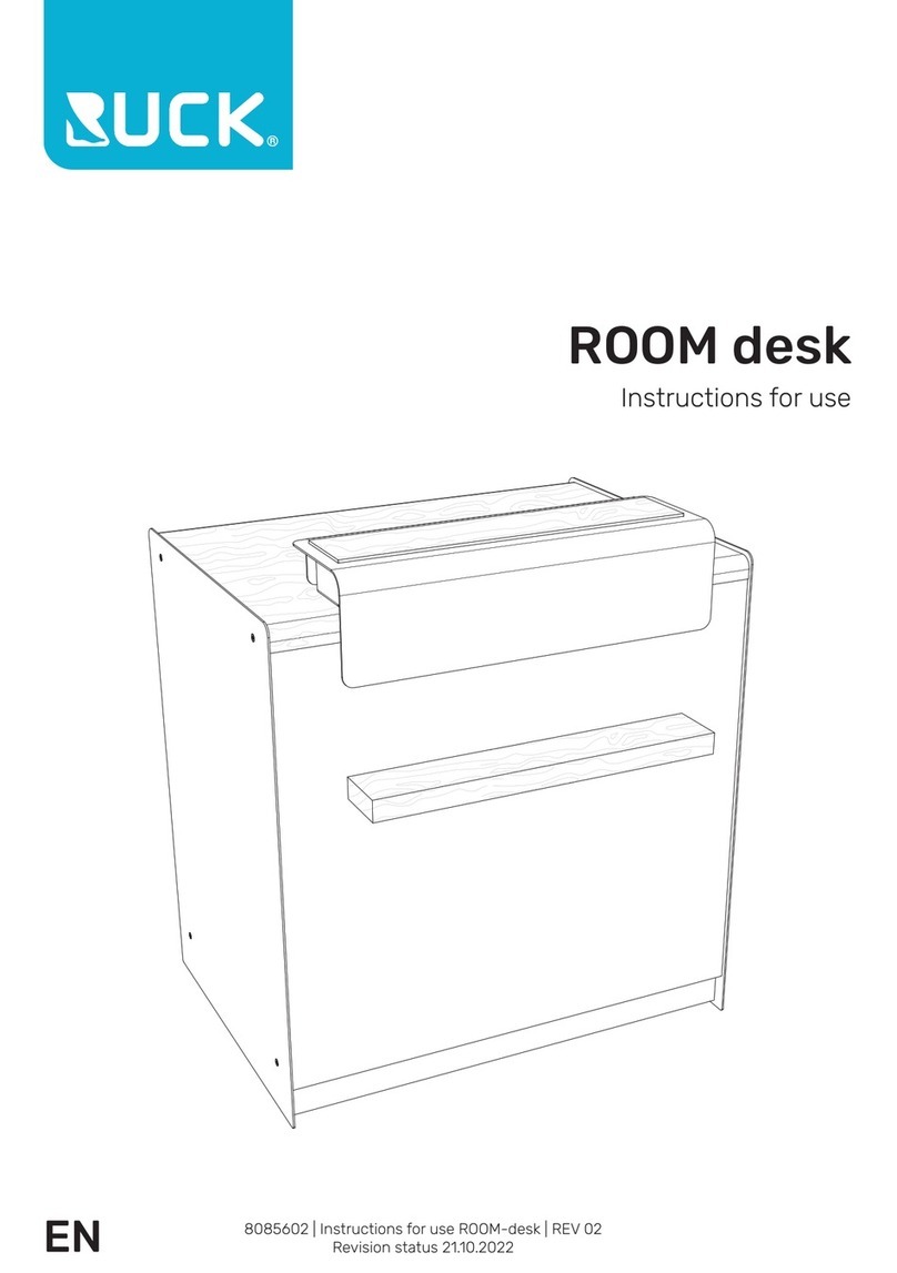 Buck ROOM desk Instructions for use Buck ROOM desk Instructions for use