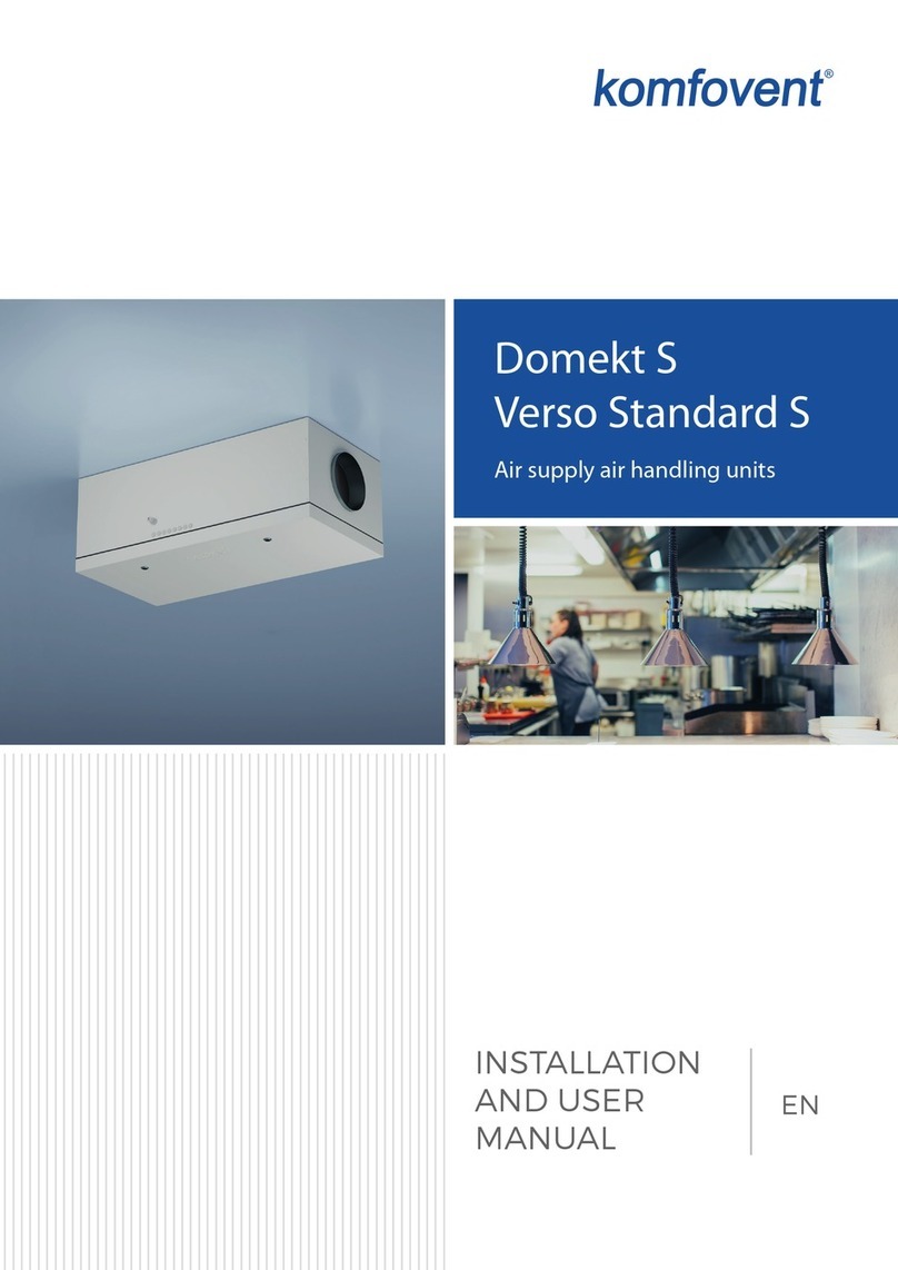 Komfovent Domekt S Installation and user manual