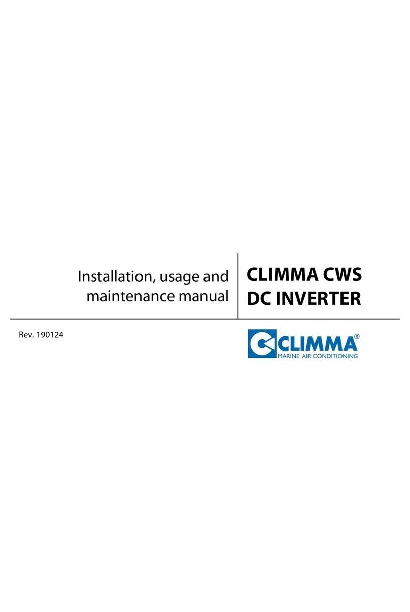 Climma CWS INSTALLATION, USAGE AND MAINTENANCE MANUAL