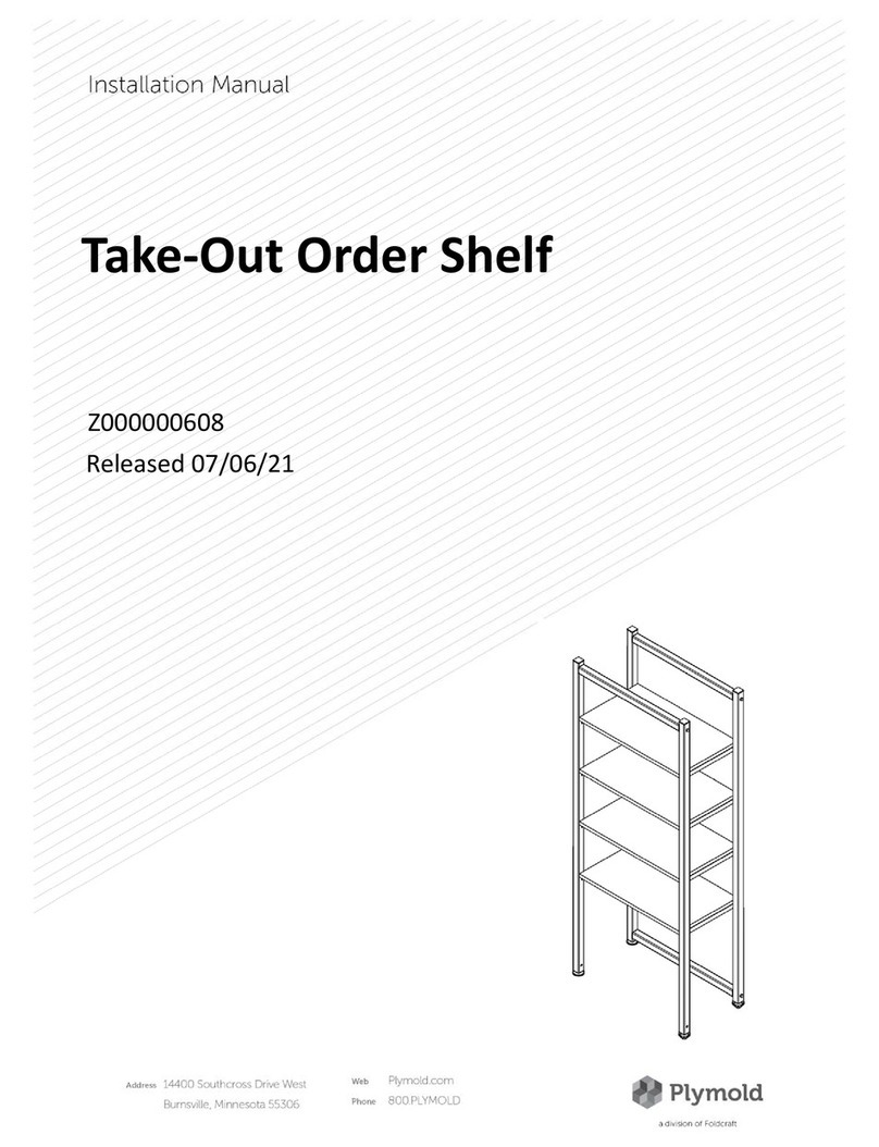 Foldcraft Take-Out Order Shelf User manual