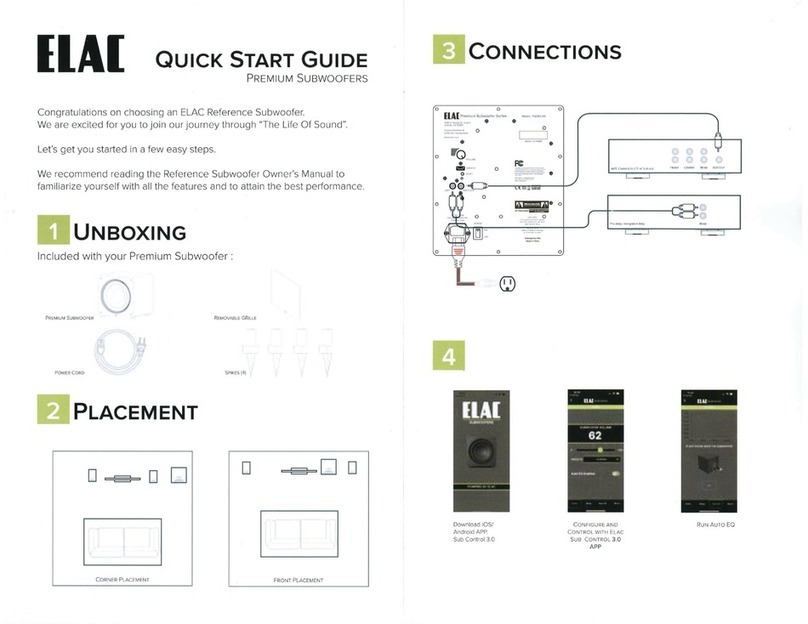 ELAC VARRO Premium Series owner's manual