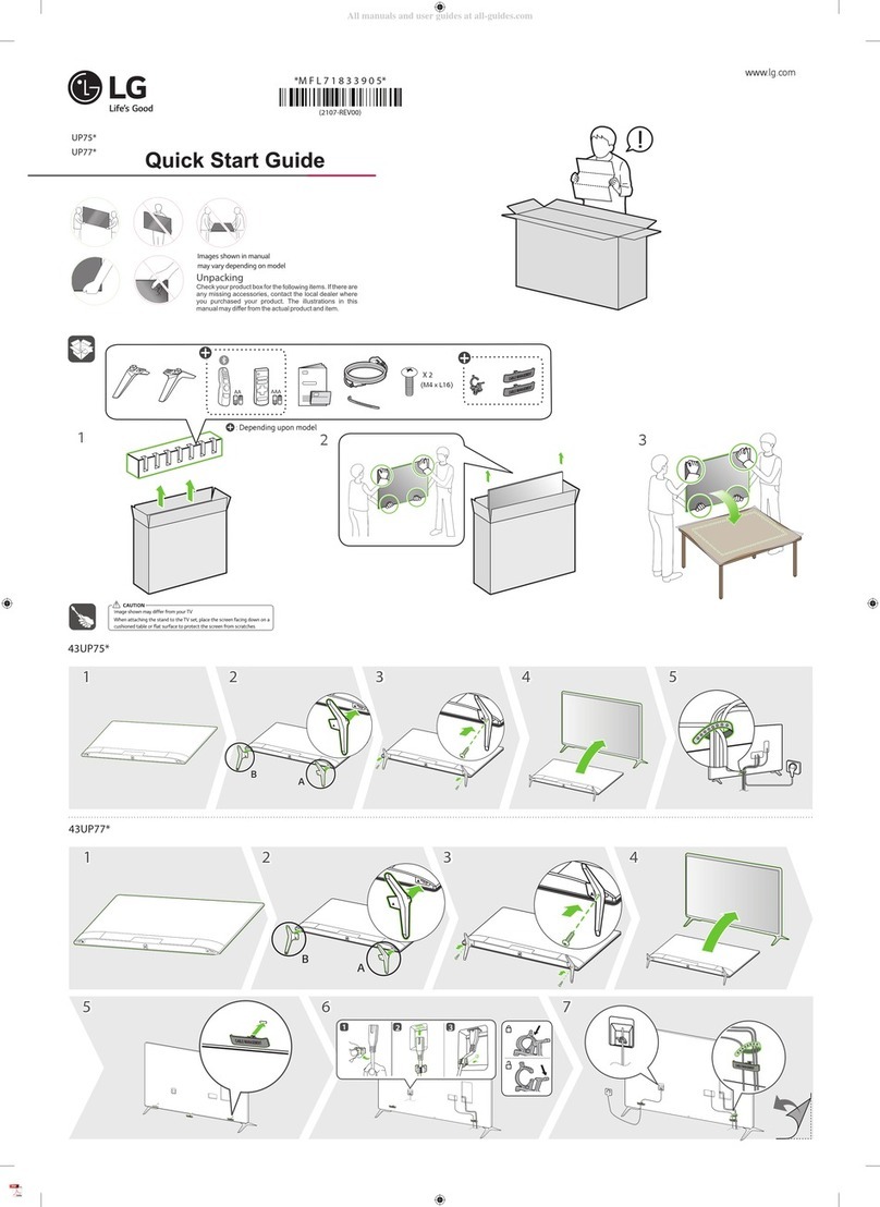 LG UP75 Series quick start guide