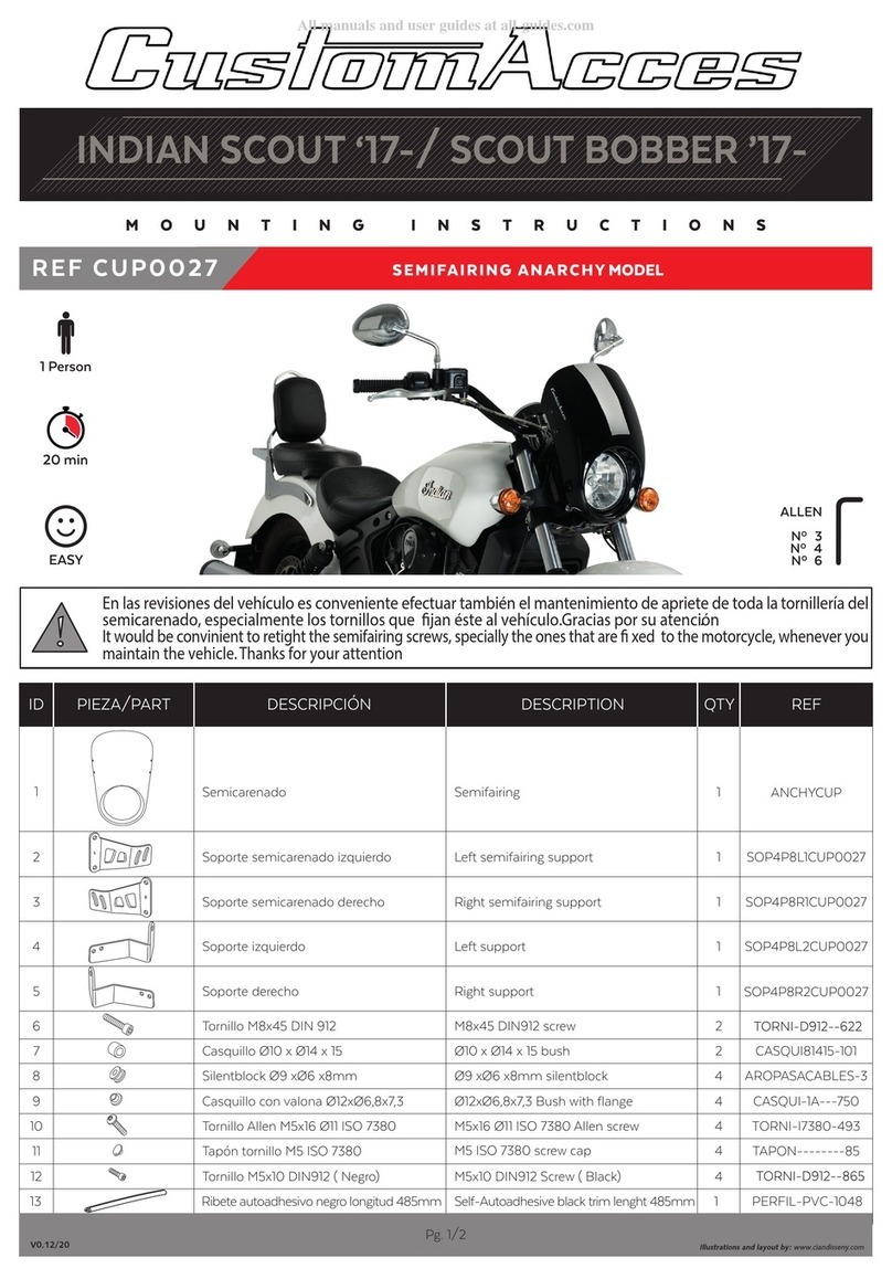 CUSTOMACCES CUP0027 User manual