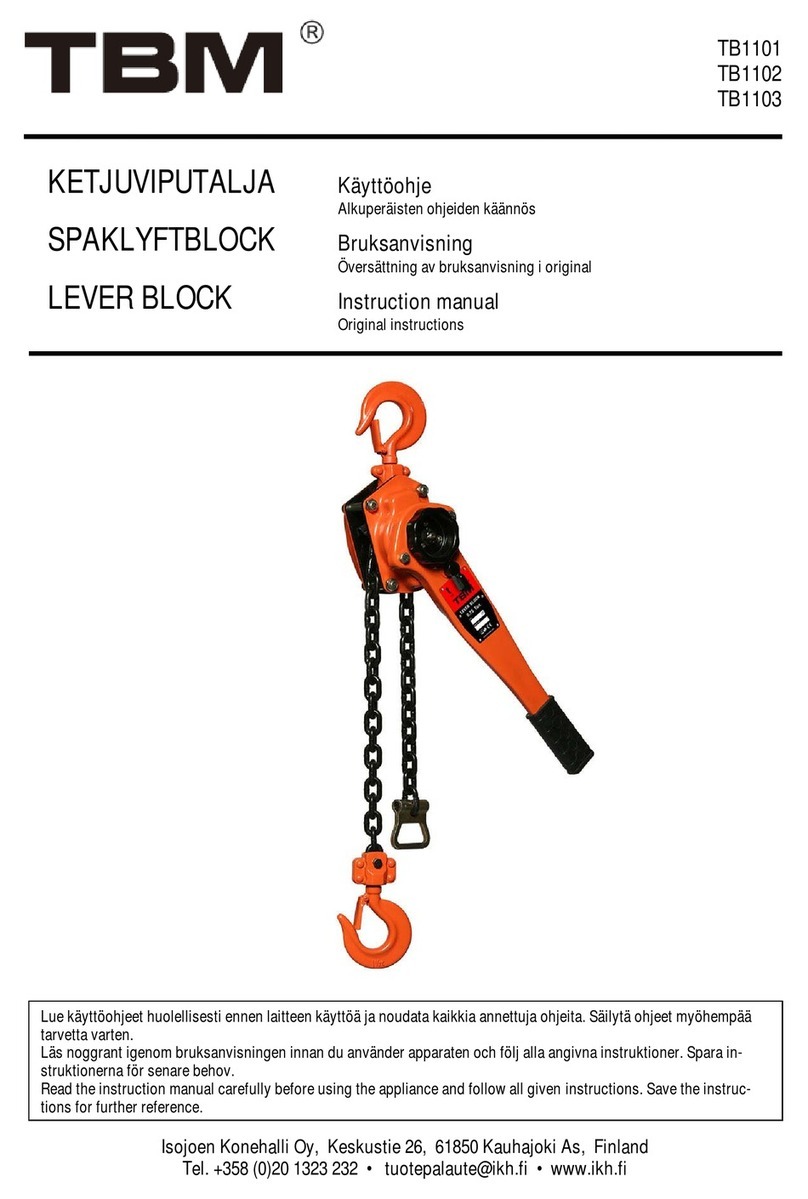 TBM TB1101 User manual