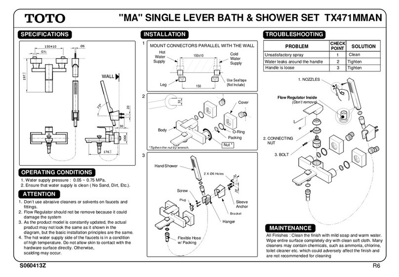 Toto MA TX471MMAN User manual
