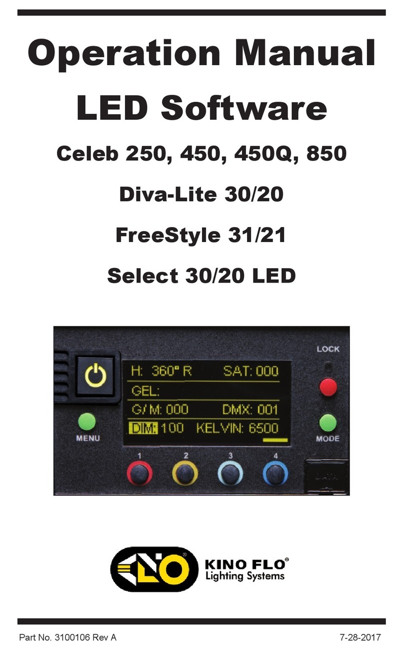 Kino Flo Diva-Lite 30 Operation manual