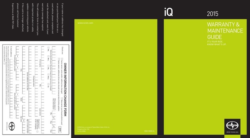 Scion iQ 2014 Operating manual
