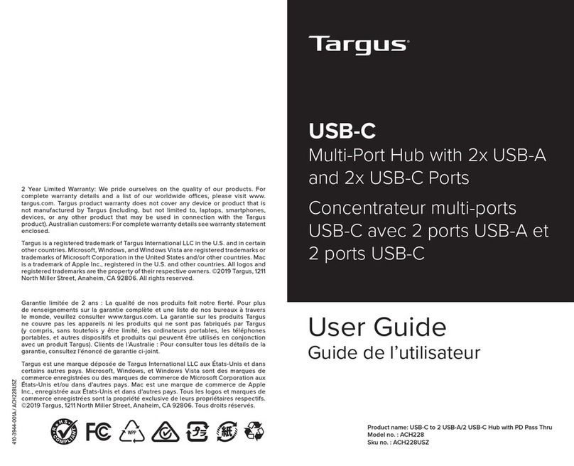 Targus ACH228 User manual