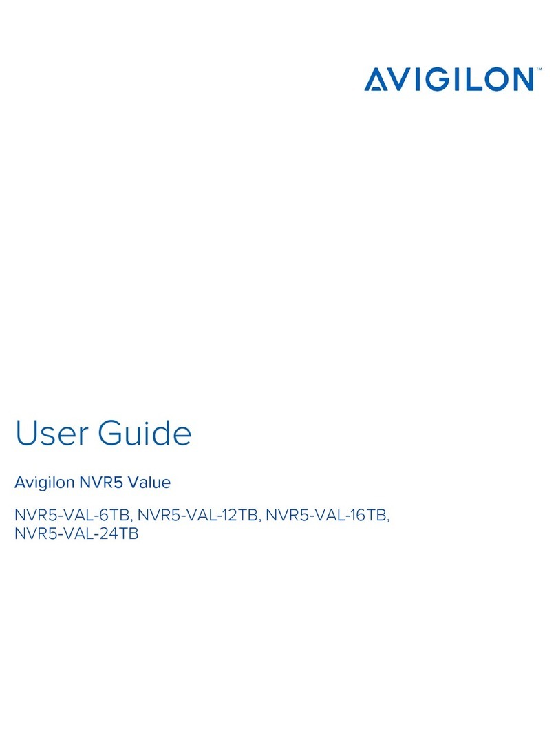 Avigilon NVR5-VAL-6TB User manual