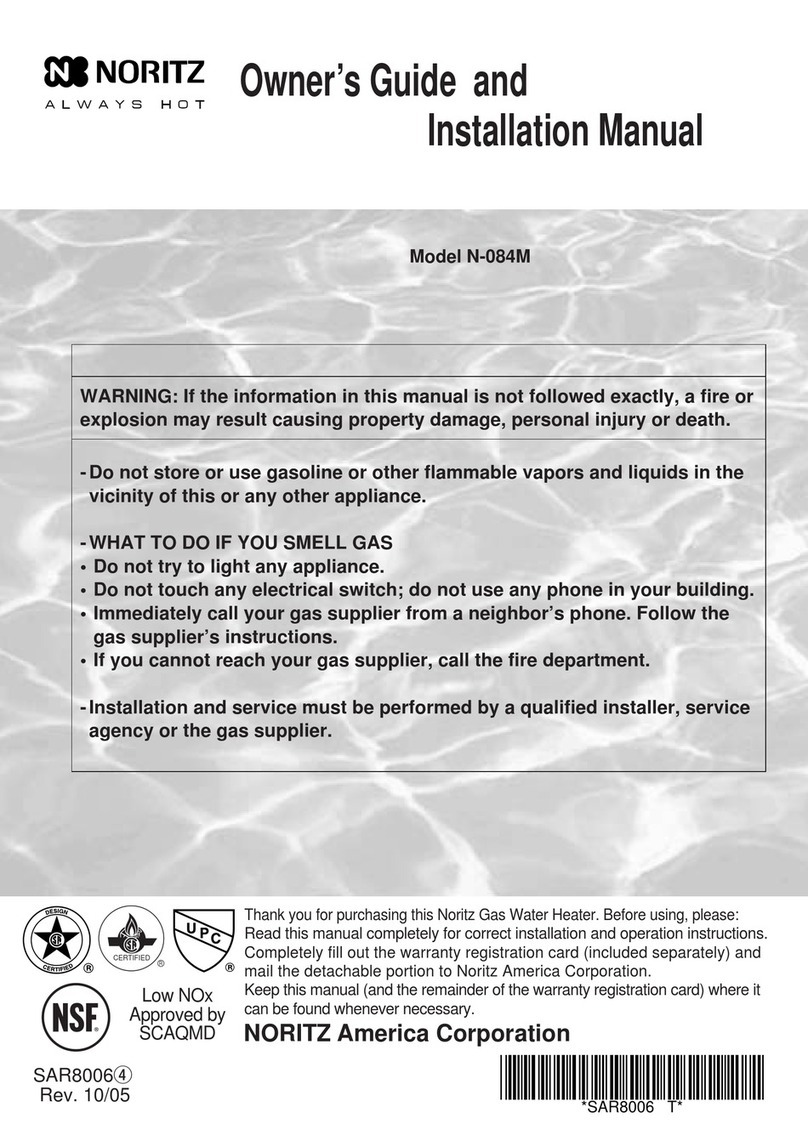 Noritz N-084M owner's guide