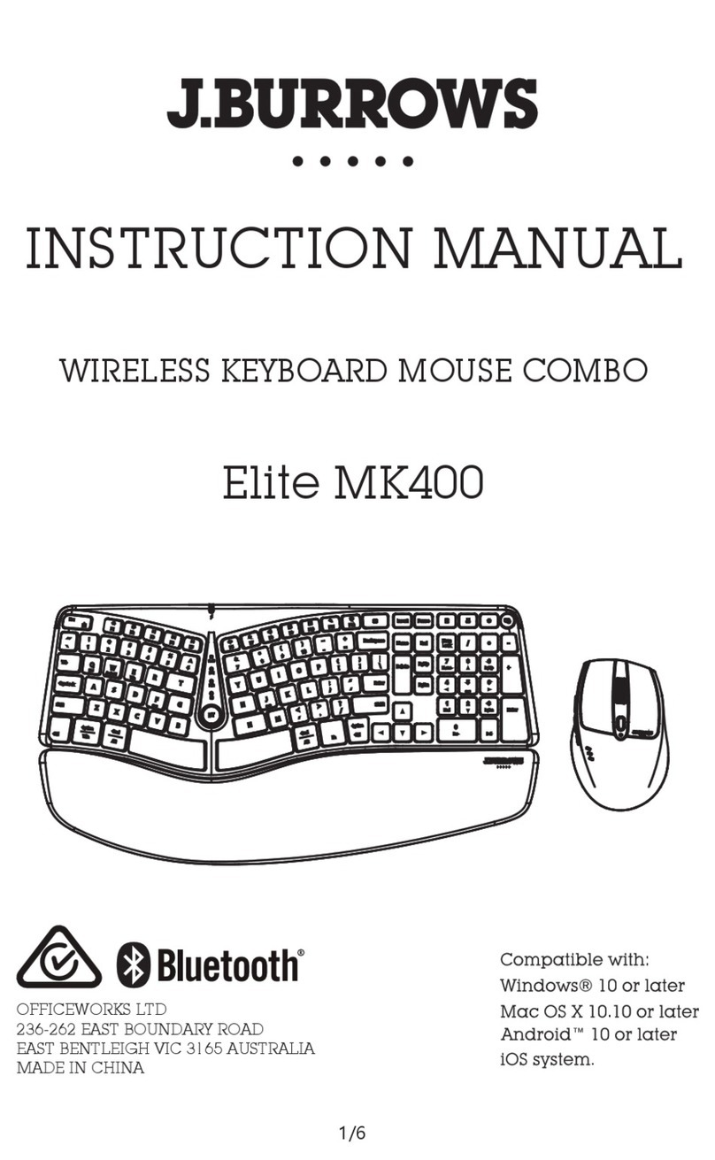 J.Burrows Elite MK400 User manual