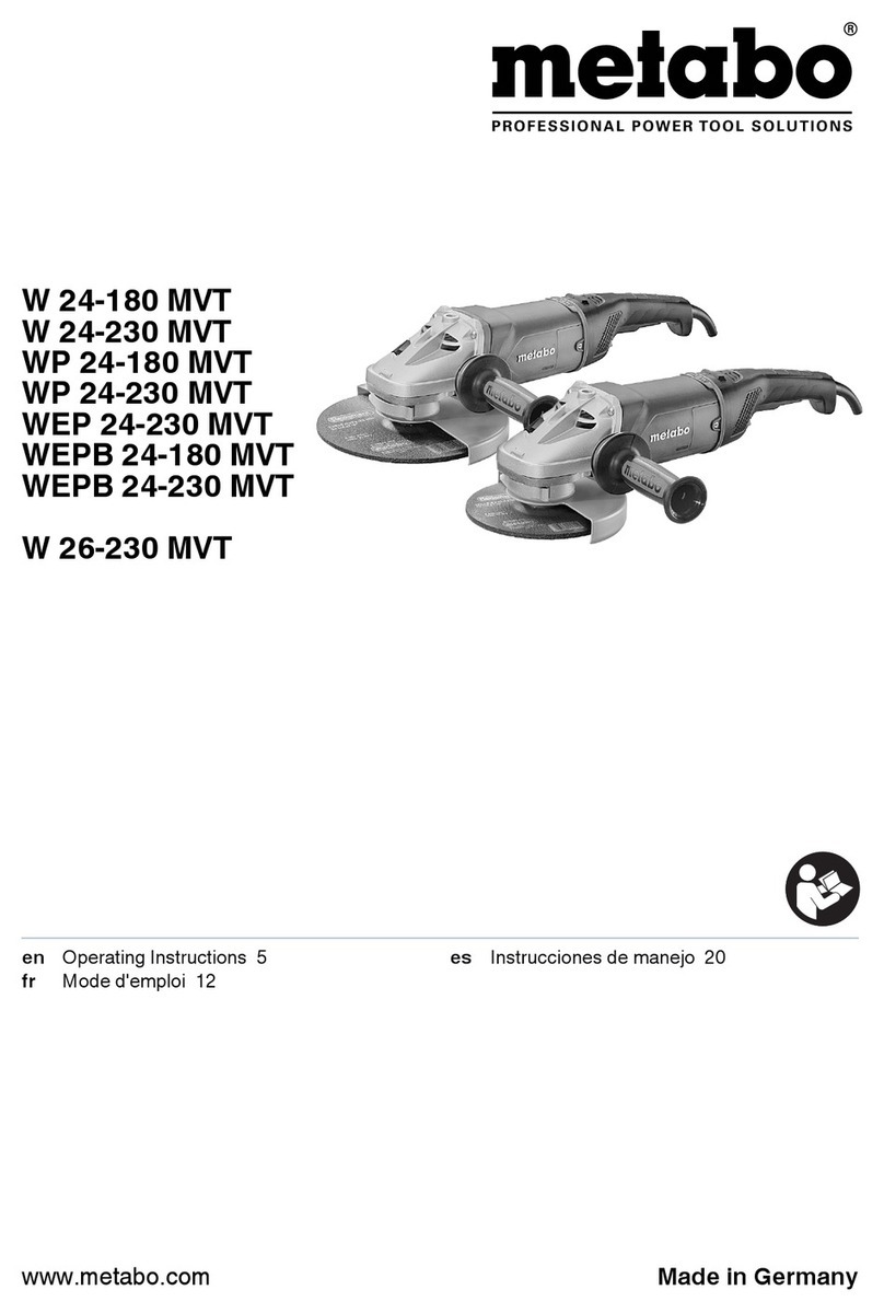 Metabo WP 24-180 MVT operating instructions