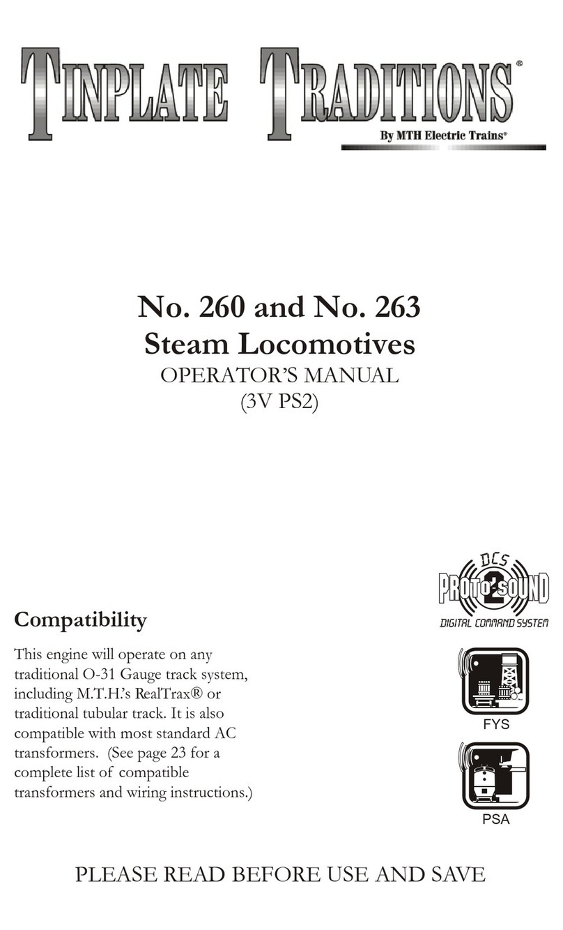 MTHTrains Tinplate Traditions 260 Operator's manual