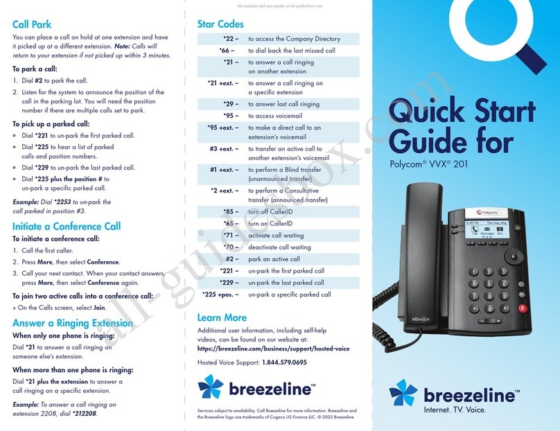 Polycom VVX 201 User manual