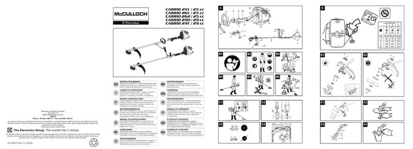 Electrolux McCULLOCH CABRIO 262 instruction manual Electrolux McCULLOCH CABRIO 262 instruction manual