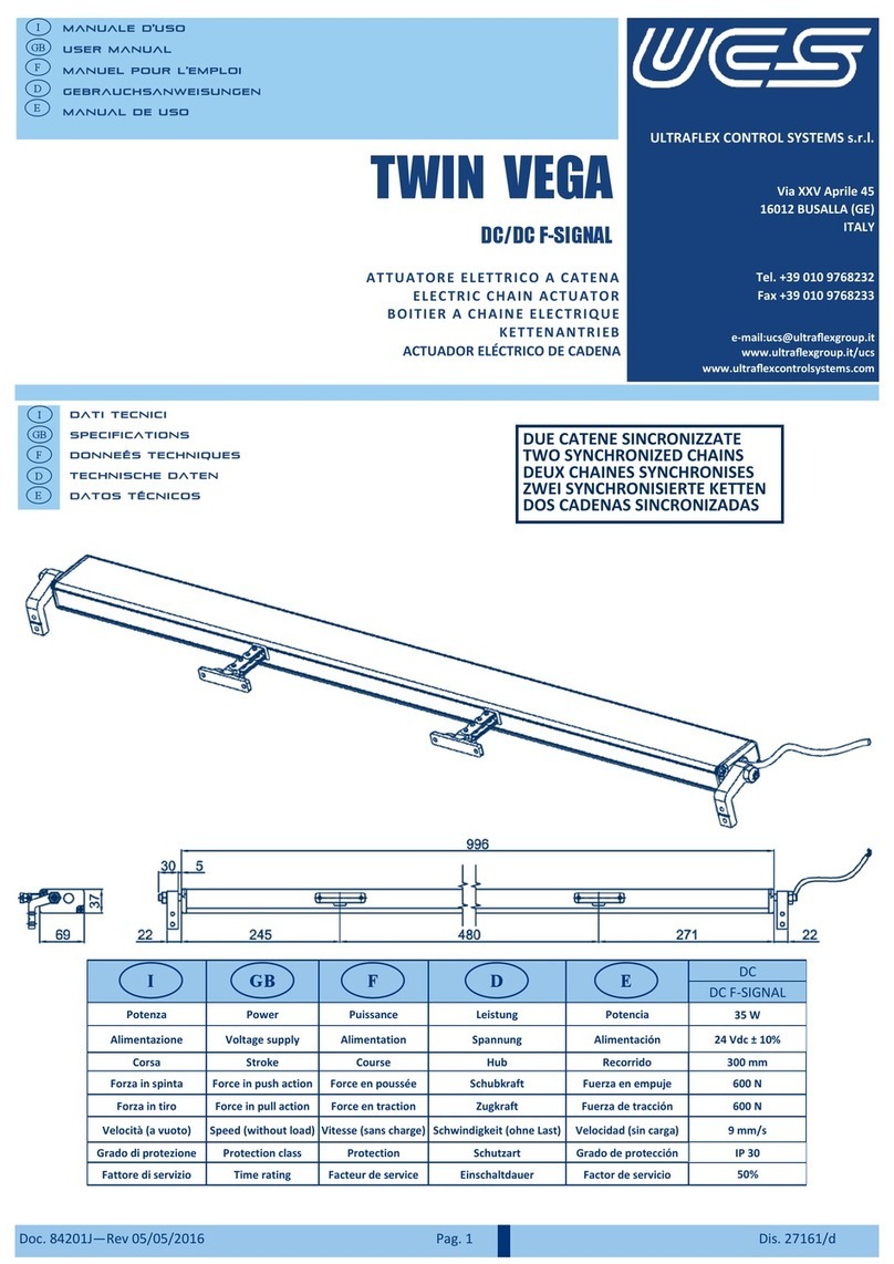 UCS TWIN VEGA User manual