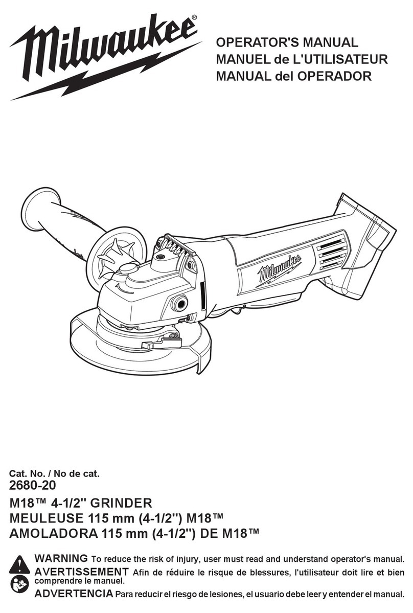 Milwaukee M18 2680-20 Operator's manual