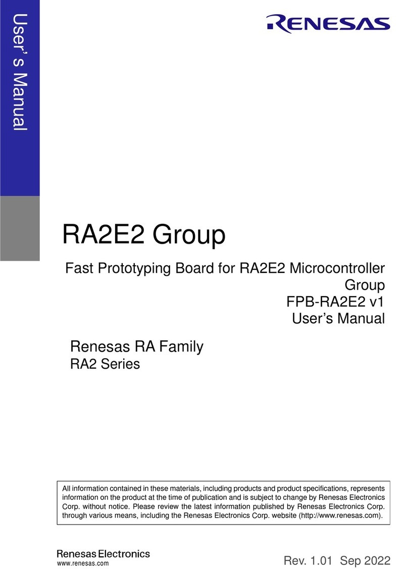Renesas RA2E2 Series User manual