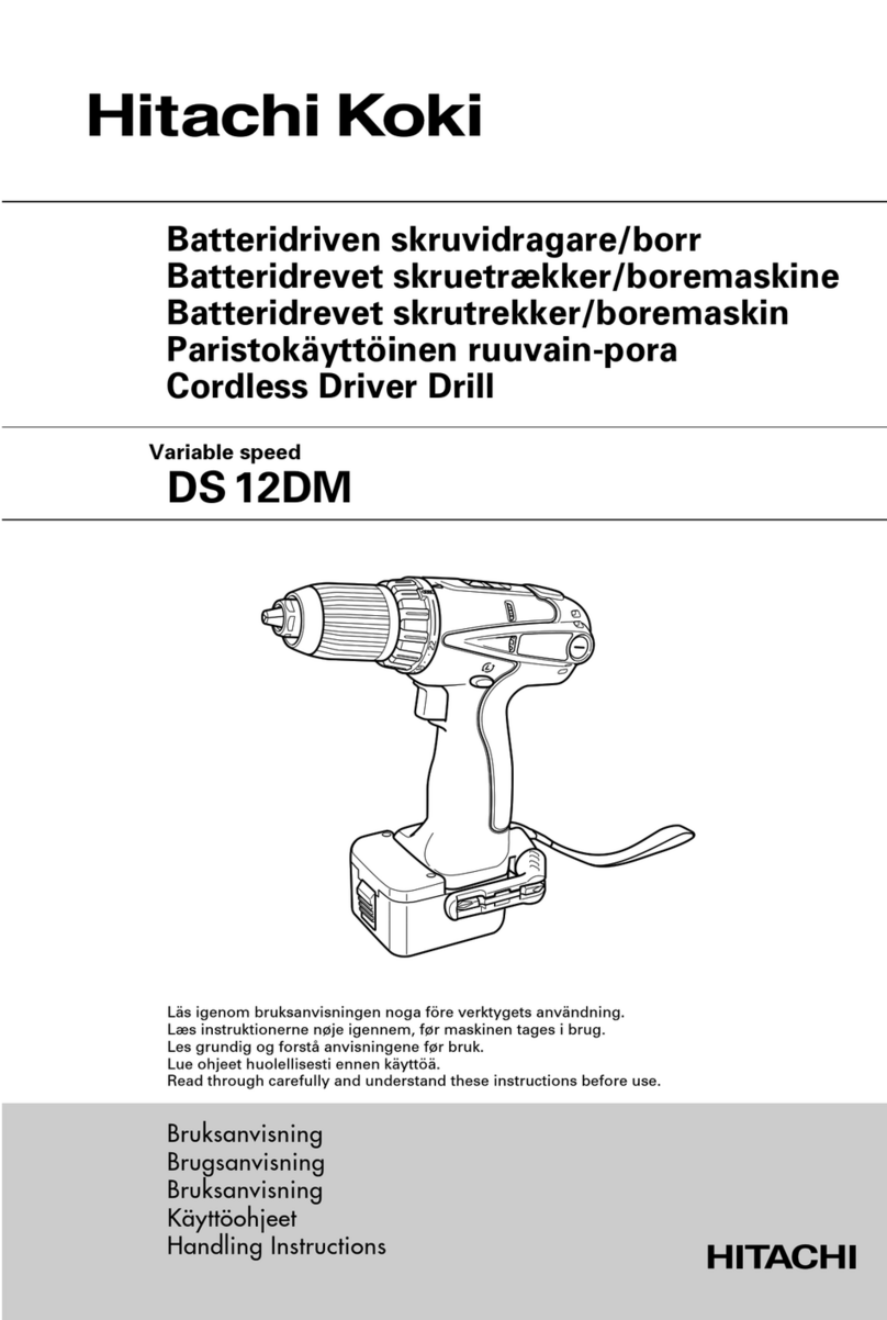 Hitachi Koki DS 12DM Handling instructions