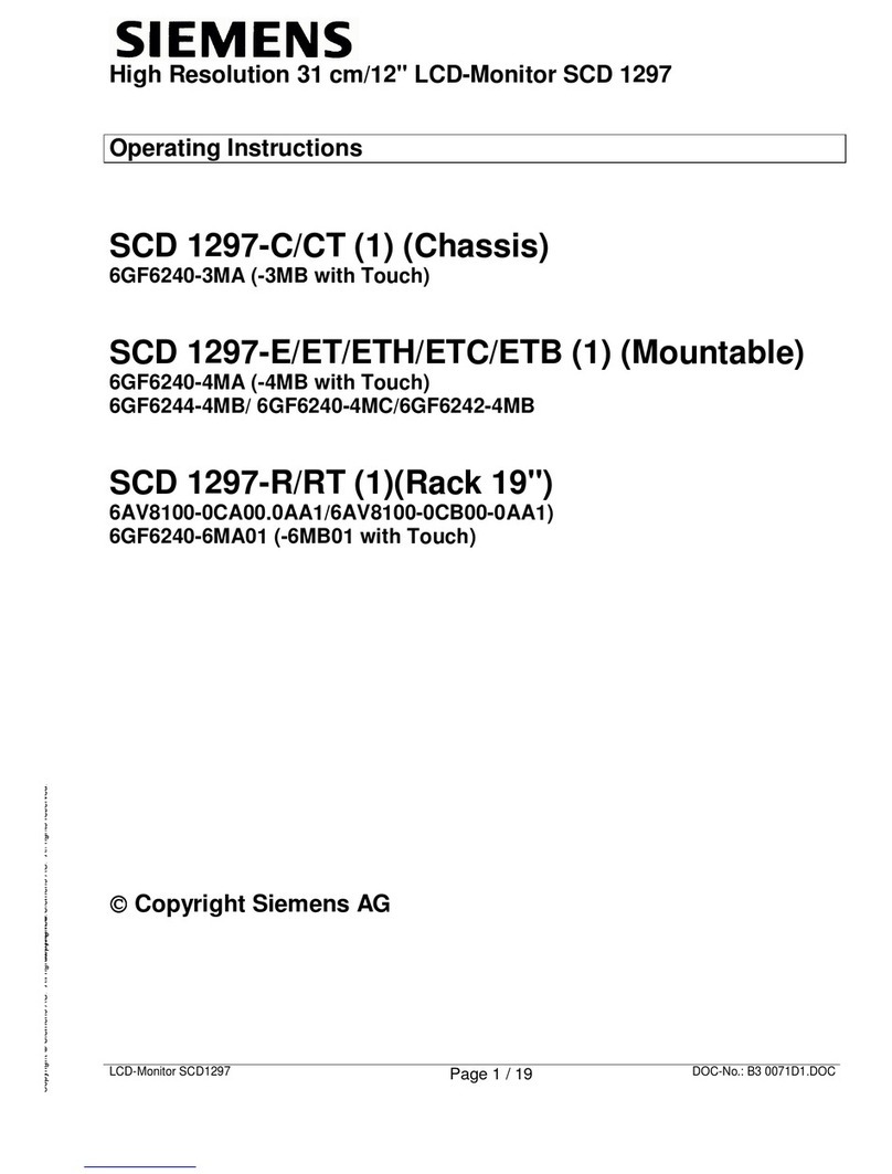 Siemens SCD 1297-C1 User manual
