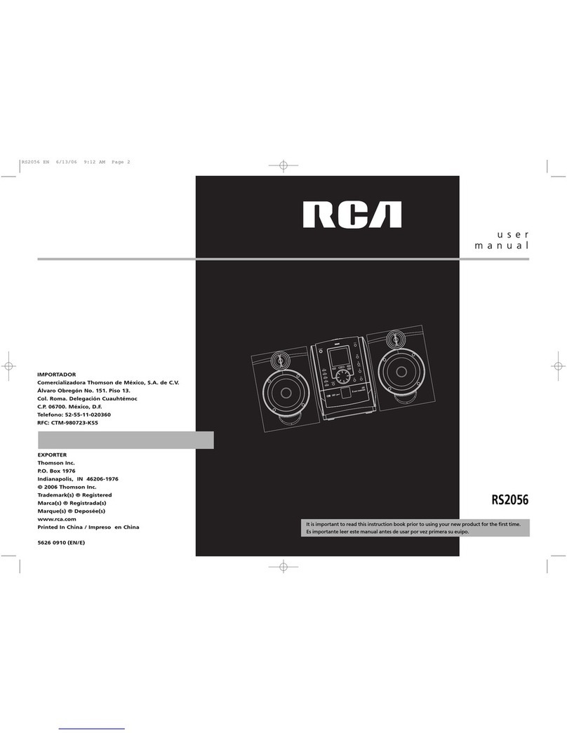 RCA RD2056 User manual