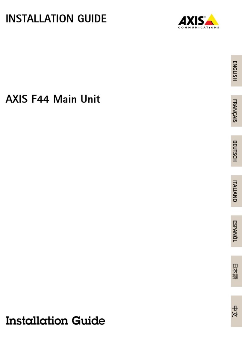 Axis 0936-001 20289045 User manual